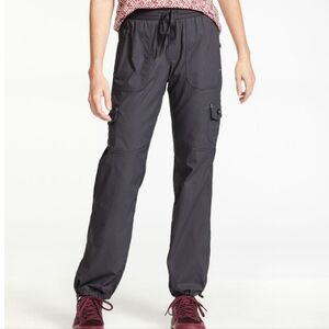 L.L Bean Women's Vista Camp Pants, Straight-Leg Burgandy Size XS